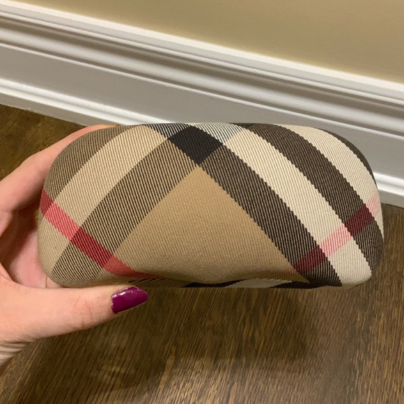BURBERRY London Glasses Sunglasses Case Hard Clamshell Nova Plaid Authentic - Picture 13 of 16